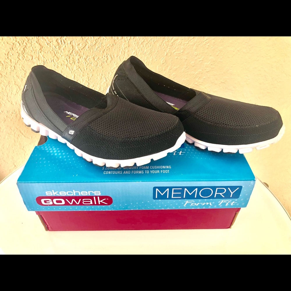 Skechers Black Go Walk Memory Foam Slip-On